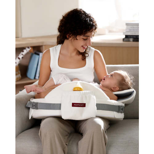 Innovative Safety Fence Nursing Pillow, Firm Support for Newborns – Momcozy