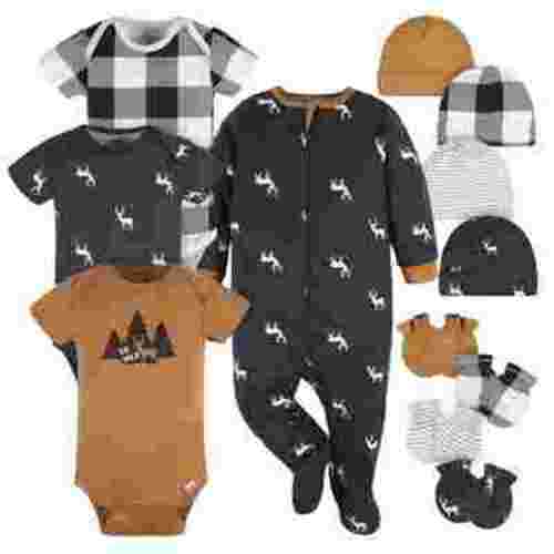 Gerber Baby Boy Layette Bundle, 12-Piece, Newborn - 6/9M