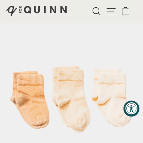 Pure (no dye) Kids Socks | 98% Organic Cotton – Q for Quinn