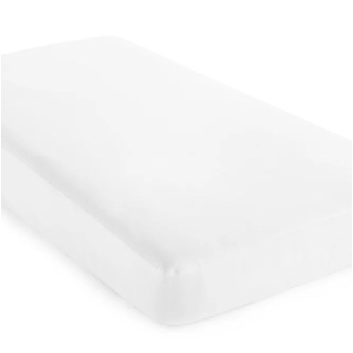 Organic Cotton Waterproof Crib Mattress Protector – GOTS Certified, Hypoallergenic Pique Knit – Whisper Organics