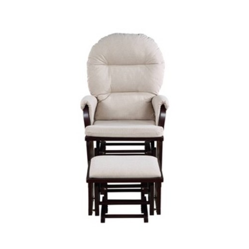 Suite Bebe Mason Glider and Ottoman - Espresso/Latte