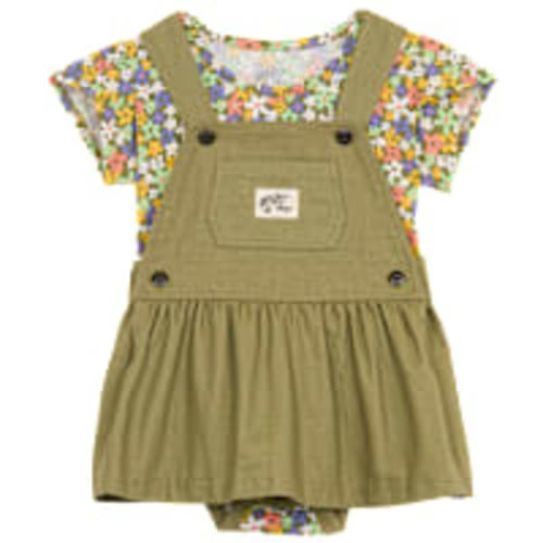 Bass Pro Shops Overall Dress and Short-Sleeve Bodysuit Set for Babies | Cabela's