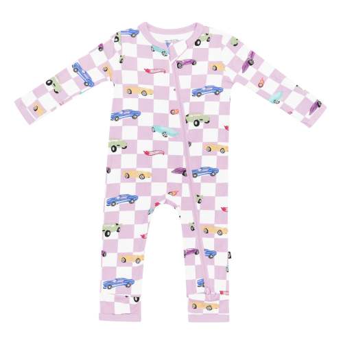 Zippered Romper in Sparkles and Speed