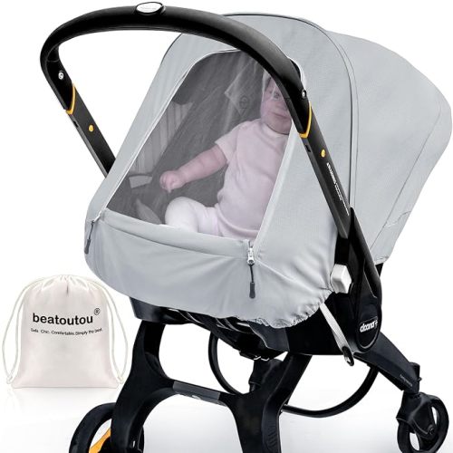 Breathable Baby Car Seat Cover Compatible with Doona Car Seat and Stroller | Breathable sunproof , 360° coverage for naps, machine washable, fits Doona car seat stroller, spring/summer/autumn use