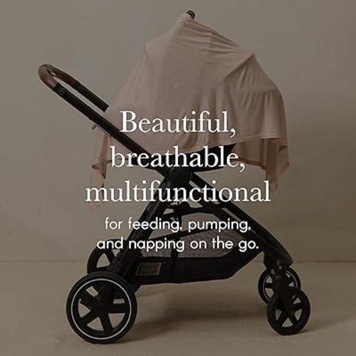 Solly Baby Nursing Cover, Ultra-Breathable, Lightweight Breastfeeding Cover-Up, Buttery-Soft Fabric, Universal Fit, Postpartum Essentials, Newborn Must Haves, Candy Stripe