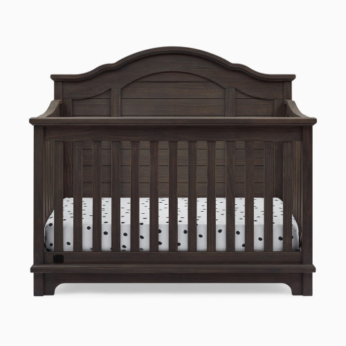 Simmons Kids Asher 6-in-1 Convertible Crib with Toddler Rail - Rustic Grey
