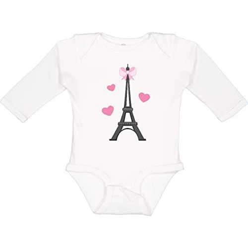 inktastic Paris Lover Eiffel Tower Long Sleeve Creeper