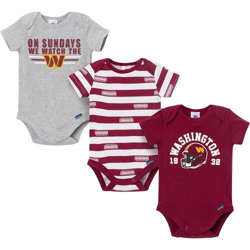 Gerber NFL Baby Boys Nfl 3-pack Onesie Bodysuit