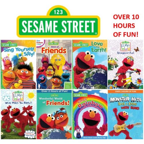 Ultimate Sesame Street DVD Collection - Learning & Educational: Sing Yourself Silly/ Bets of Friends/ Love the Earth/ Springtime Fun/ What Makes You Happy/ Wonderful World of Friends/ Elmo's Rai[DVD]