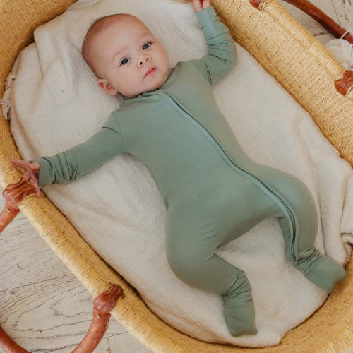 Convertible Zip-Up Footie Pajama - Briar