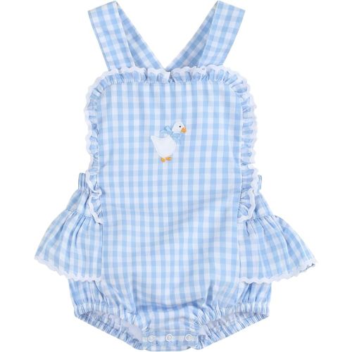 Lil cactus Girls Baby and Toddler Smocked Romper