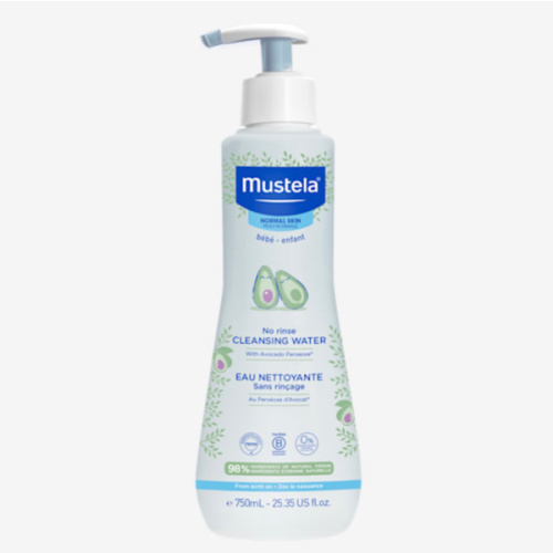 Mustela No-Rinse Micellar Cleansing Water for Babies - Made with Natural Avocado Perseose & Aloe Vera - Safely Cleans Baby's Face, Hands & Diaper Area - 1 or 2-Pack - Various Sizes
