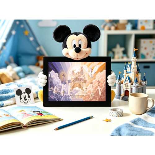 Hercules Olympus Gates Canvas Print | Pegasus Megara Hades Art | Disney Kids Room Decor
