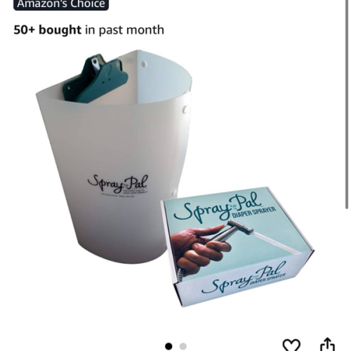 Premium Cloth Diaper Cleaning Kit – Patented Splatter Shield Made in USA + High Pressure Sprayer. Best Starter Bundle for Mess-Free Diaper Spray Cleanup.
