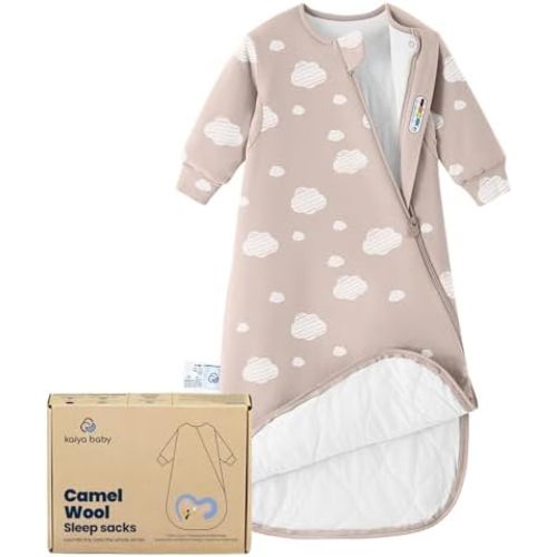 kaiya baby Unisex Sleeping Bag for Babies and Toddlers 2.5 Tog Sleep Sack, Long Sleeve Sleep Sack, Wearable Blanket Baby
