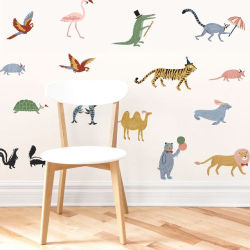 Mej Mej x West Elm Party Animals Peel & Stick Wall Decals