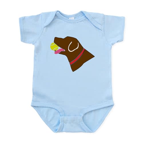 CafePress Chocolate Lab Infant Bodysuit Cute Infant Bodysuit Baby Romper