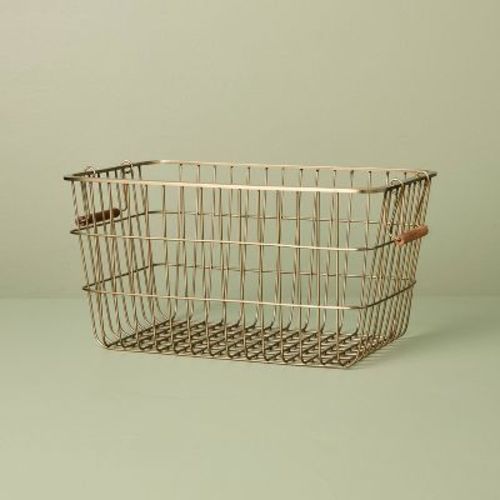 Pantry Brass Wire Storage Basket - Hearth & Hand™ with Magnolia