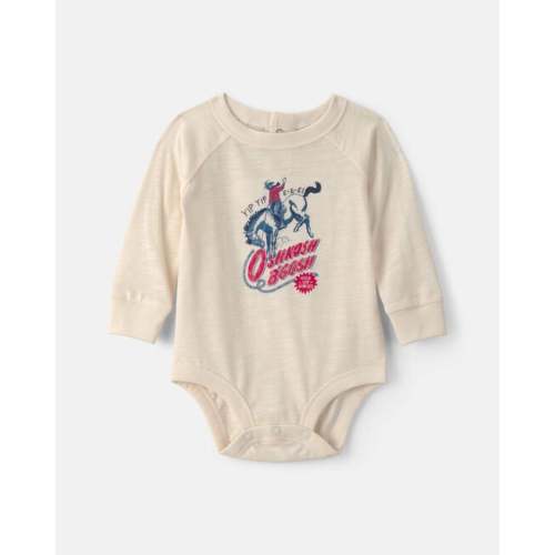 Baby Boy Cowboy Long-Sleeve Graphic Bodysuit - Cream - OshKosh B'gosh | Carter's