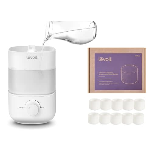 LEVOIT Top Fill Humidifiers & 10 Pack Replacement Filter