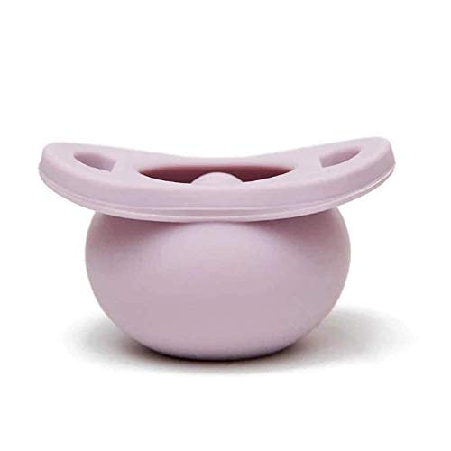 Doodle & Co. Pop Pacifier for New Born Babies with Built-in Case | Pops When It Drops Version | 100% Silicone for Infants | Helps Promote Oral Development | Stage 1 for 0-6 Months | Lilac