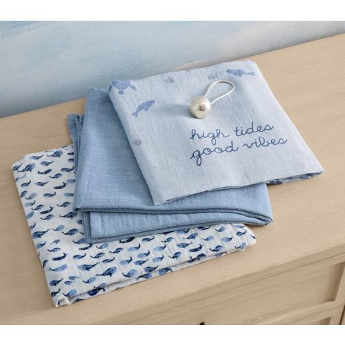 Jack Nautical Organic Muslin Swaddle Set