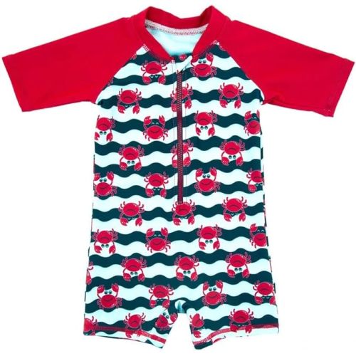 Toddler Baby Boys' Swimwear One Piece UPF 50+ Swimsuit Boy Lovely Cartoon Prints Bathing Suit