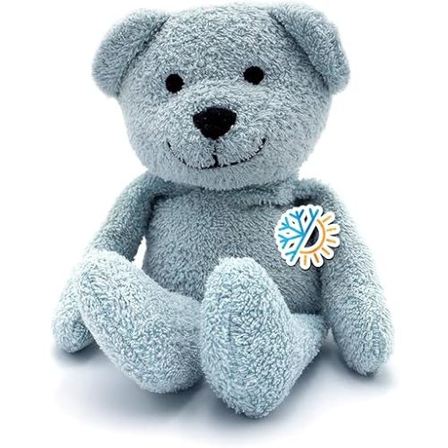 Thermal-Aid® (Buckley The Blue Bear) – Washable Heating Pad & Ice Pack – Plush Hot/Cold Pack with Natural Corn Filling – Reusable Comfort