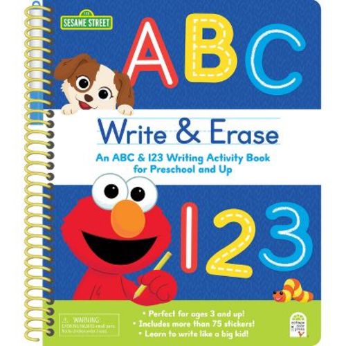 Sesame Street Write & Erase ABC and 123 - by Cottage Door Press (Spiral Bound)