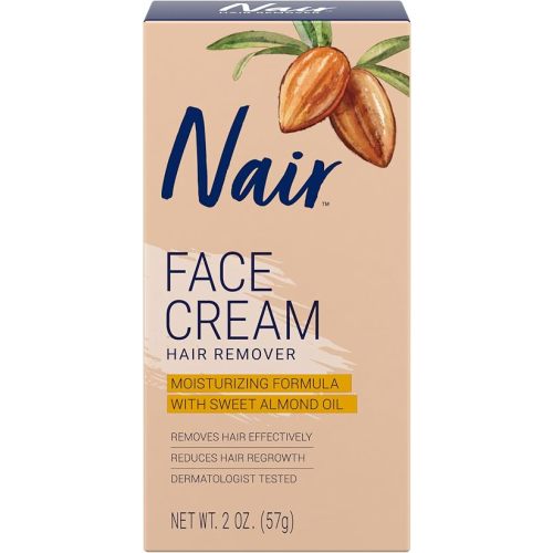 Crema depiladora facial hidratante Nair, 2 onzas, 2 onza