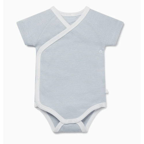 Short Sleeve Kimono Bodysuit White / Newborn