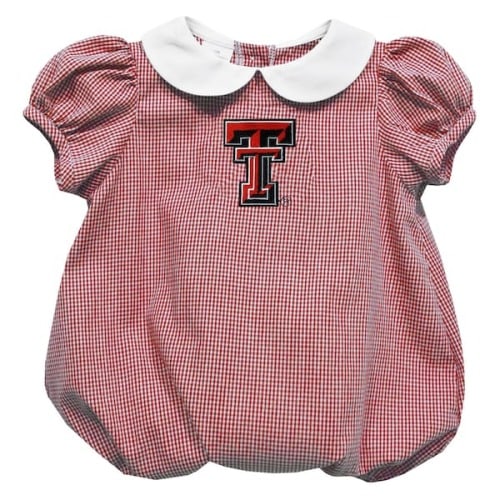 Texas Tech Red Raiders Vive La Fete Girls Infant Puffy Bubble Dress - Red