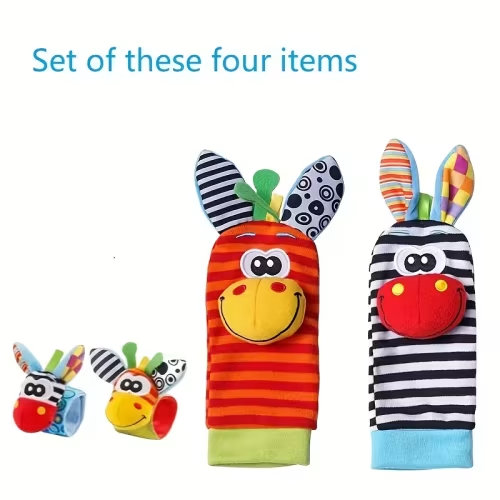 baby cartoon animal wrist socks new set plush - Temu