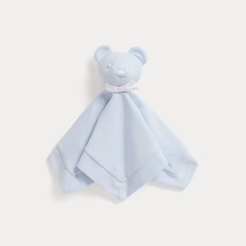 Cotton Interlock Bear Lovey Blanket