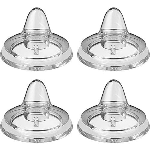 Sippy Spout Nipples for Philips Avent Natural Baby Bottle,My Grippy Spout Sippy Cup and Natural Trainer Sippy Cup,Leak-Proof Replacement Silicone Bottle Spouts Nipple BPA-Free, 6m+, 4 Count