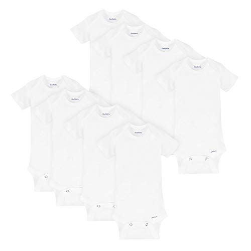 Gerber Unisex-Baby 8-pack Short Sleeve Onesies Bodysuits