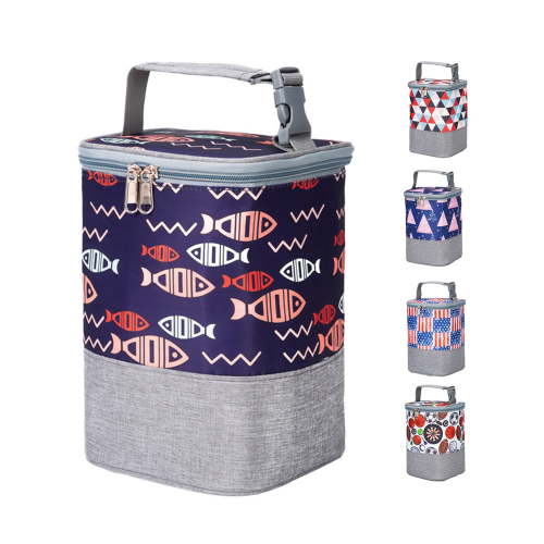 SPRING PARK Insulated Baby Bottle Bag, Reusable Baby Bottle Tote Bag Lunch Bag, Perfect for Daycare Travel or Back to Work Nursing Mom