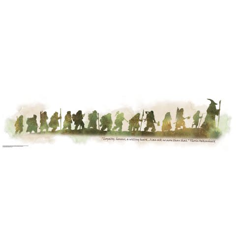RoomMates RMK2161SCS The Hobbit Quote Peel and Stick Wall Decals , White