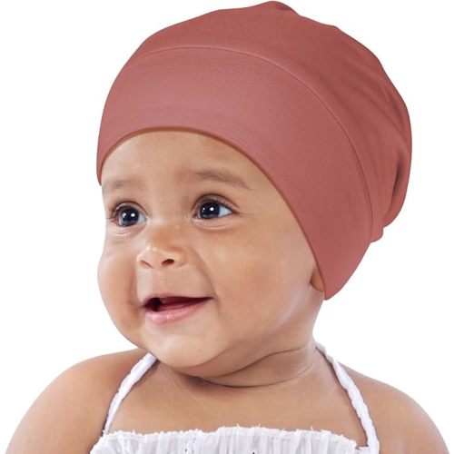 OLESILK Silk Baby Bonnet for 0-6 Months - 100% Mulberry Silk Toddler Hair Bonnet, Adjustable Night Cap for Sleeping