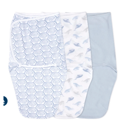 At Sea Easy Swaddle With No Zipper 0-3M | aden + anais