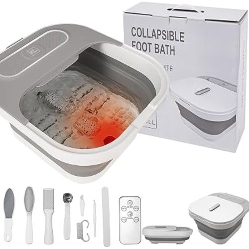 UNIFULL Collapsible Foot Spa Bath with Heat and Remote Control