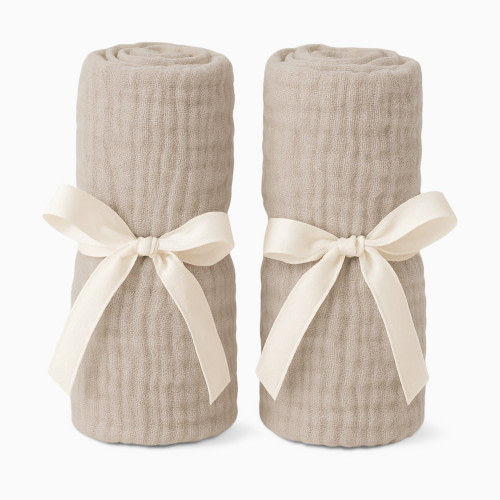 Newton Baby Bassinet Extra Sheet 2-Pack - Sandstone, 2