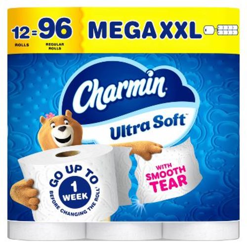 Charmin Ultra Soft Toilet Paper - 12 Mega XXL Rolls