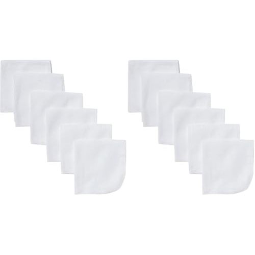 Gerber Washcloth, White, 6-Count (Pack of 2)