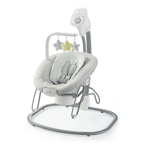 Graco Sway2Me Portable Baby Swing and Bouncer Seat with Music, Sounds, and Adjustable Settings, Watson Collection