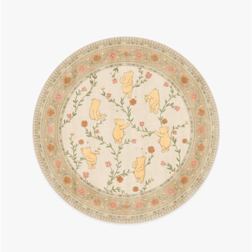 Pooh's Meadow Cream Multicolor Rug | Ruggable US