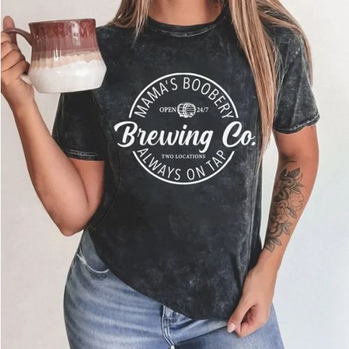 Washed Funny Breastfeeding Nursing T-shirt – Giftifymama