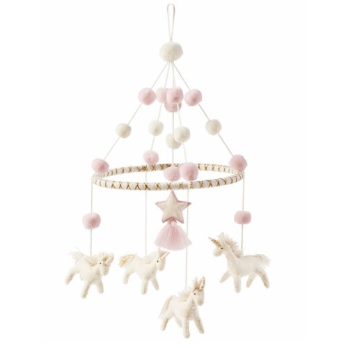 Unicorn Pom-Pom Mobile