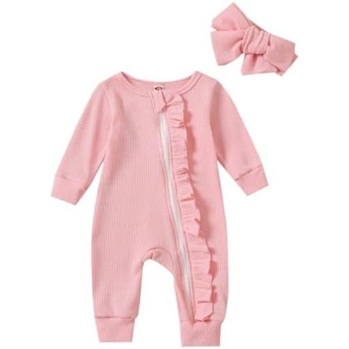 Cute Floral Floral Print Long Sleeve Infant Newborn Baby Girl Clothes Baby Girl Jumpsuit