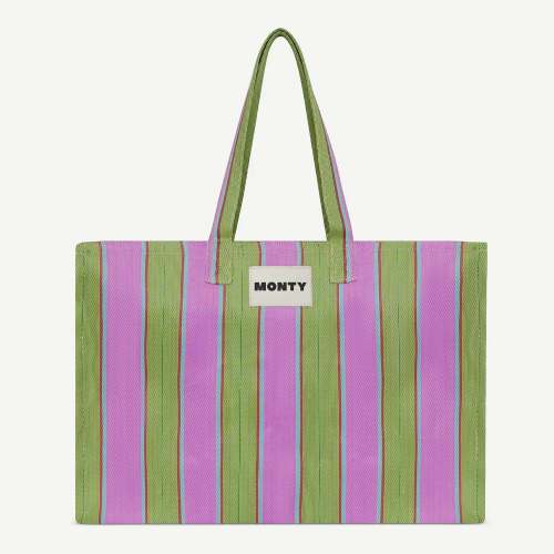 Large Recycled Nylon - Flamingo & Matcha
